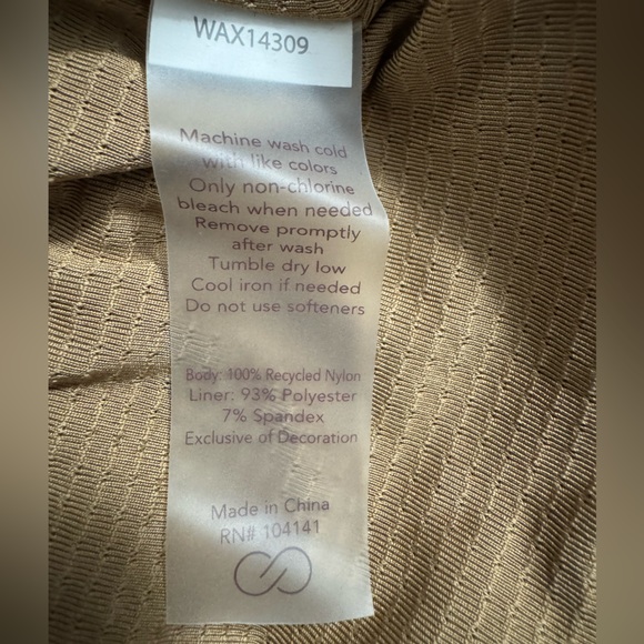 Calla Women’s Hooded Windbreaker Tan Brown WAX14309 Size XL - Picture 8 of 8